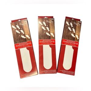 NIB Elf & Snowflake Holiday/Christmas Wall/Floor Peel & Stick Decals Set of 3